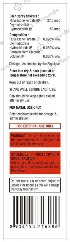 Floresp OX 27.5/50mcg Nasal Spray 7gm