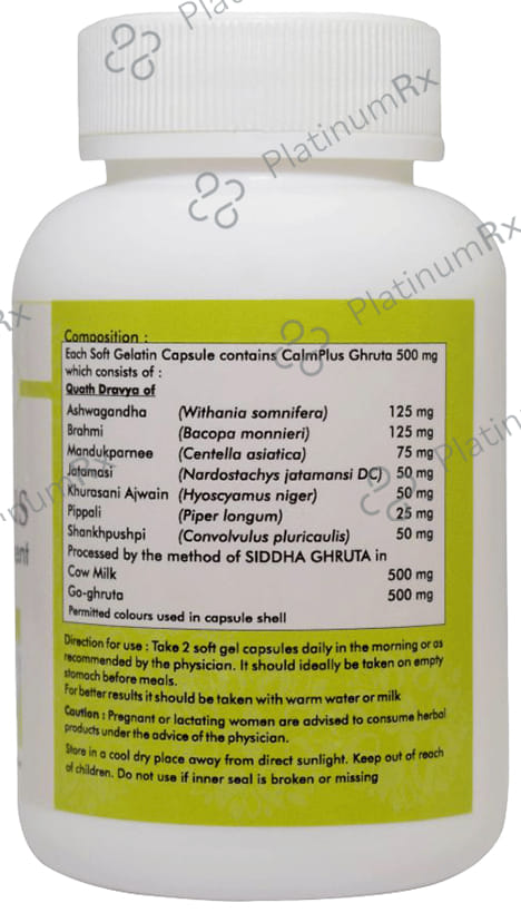 Ayurvedic Life Calm Plus Stress Management Capsule 30 capsules