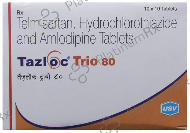 Tazloc Trio 80/5/12.5mg Tablet 10s