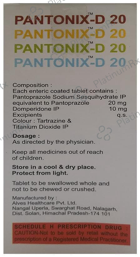 Pantonix-D 20 Tablet
