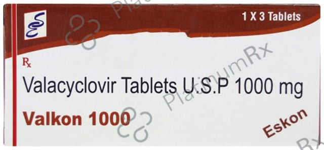 Valkon 1000mg Tablet 3s