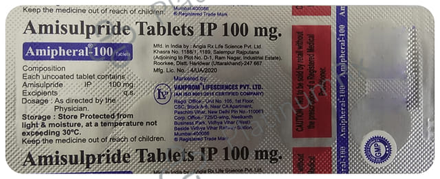 Amipheral 100mg Tablet 10s