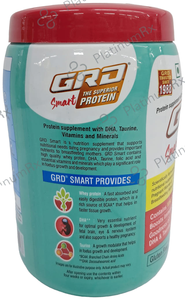 GRD Smart Protein Gluten Free Vanilla Flavour Powder 200gm