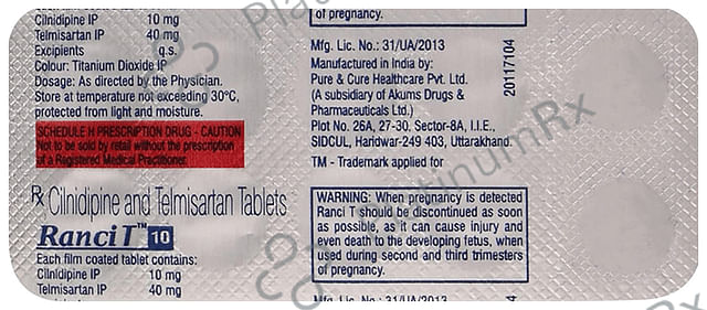 Ranci T 10/40mg Tablet 10s
