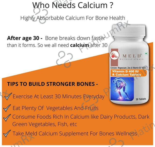 Meld wellness always Vitamin D 400IU Tablet 30s