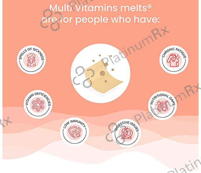Wellbeing Nutrition Melts Into Multi Vitamins - Oral Thin Strip for Immunity - Sugar Free