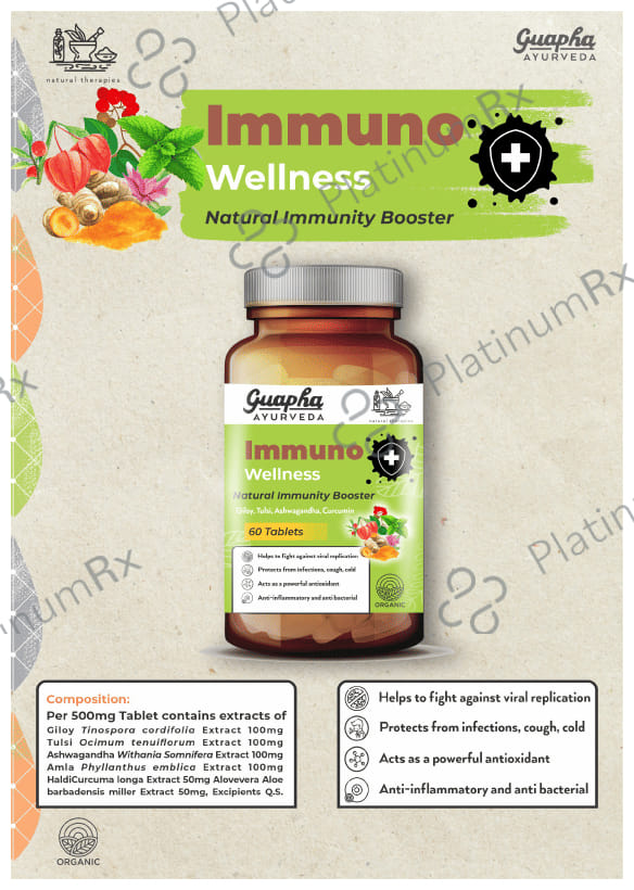 Guapha Ayurveda Immuno Wellness Natural Immunity Booster Tablet