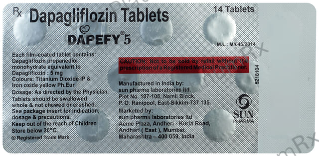 Dapefy 5mg Tablet 14s
