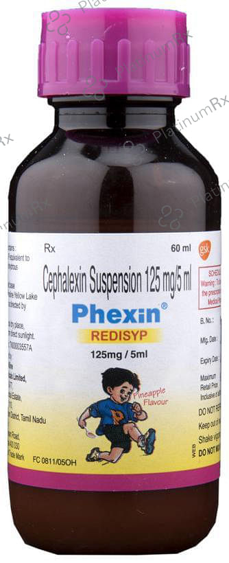 Phexin Redisyp Pineapple 125mg Suspension 60ml