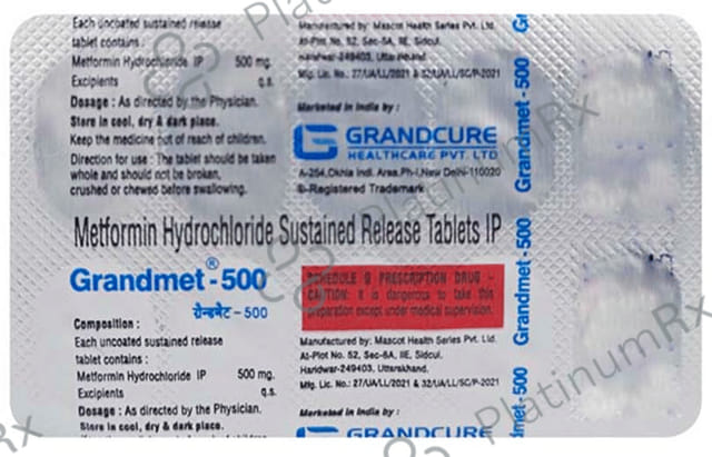 Grandmet 500mg Tablet SR
