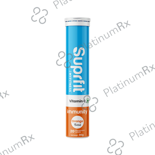 Superfit Superfit Vitamin C Immunity Effervescent Tablet Orange