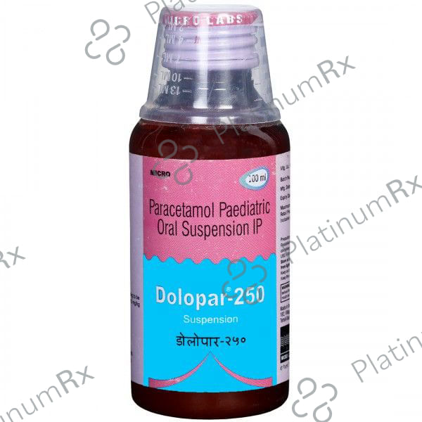 Dolopar 250mg Suspension 100ml