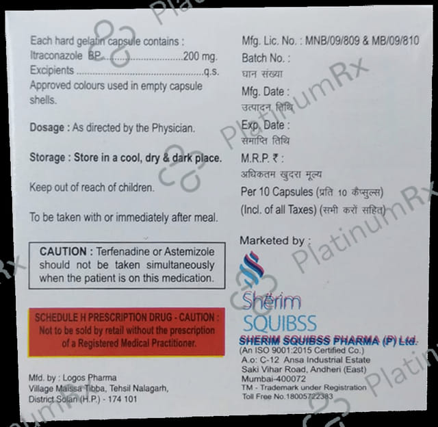 Itrapelet 200 Capsule