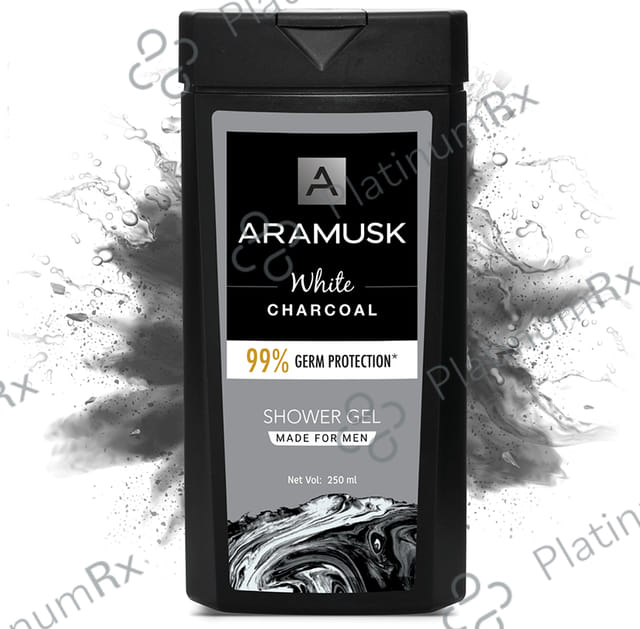 Aramusk White Charcoal 99% Germ Protection Shower Gel