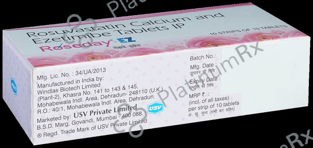 Roseday EZ 10/10mg Tablet 10s