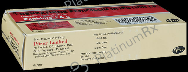 Penidure LA 600000IU Injection 2ml