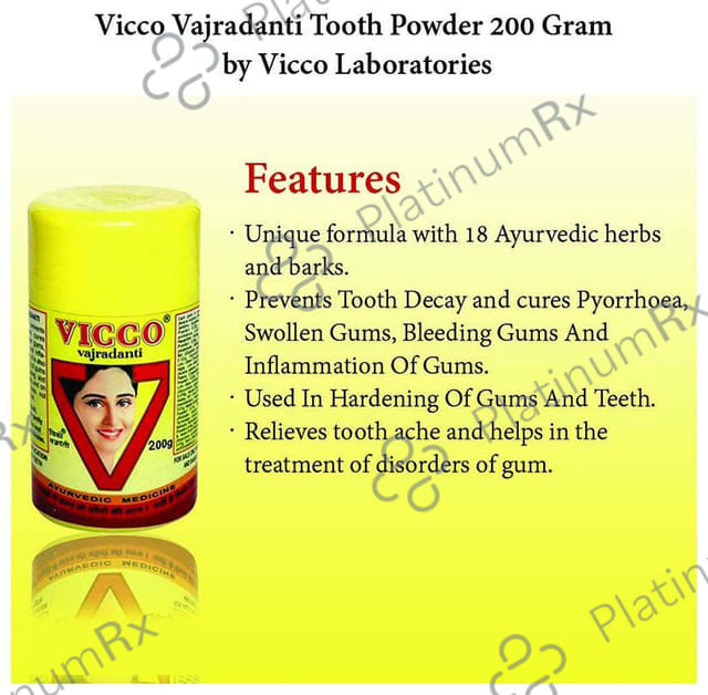 Vicco Vajradanti Tooth Powder 200 gm