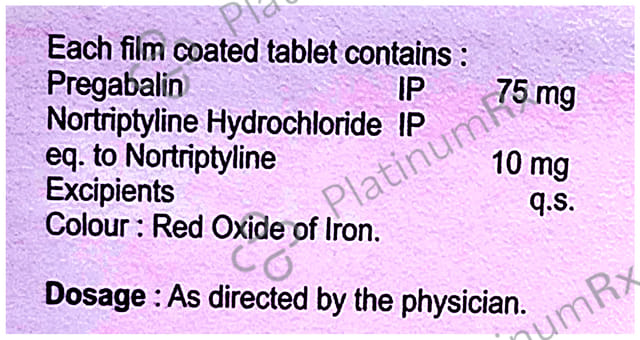 Pregavel NT 10/75mg Tablet 10s