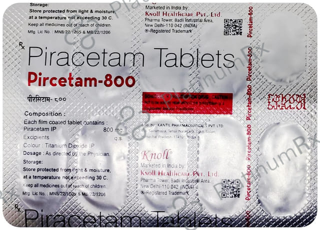 Pircetam 800mg Tablet 10s