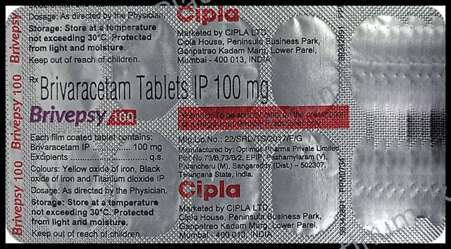Brivepsy 100mg Tablet 10s