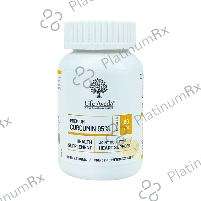 Life Aveda Premium Curcumin 95% Veg Capsule