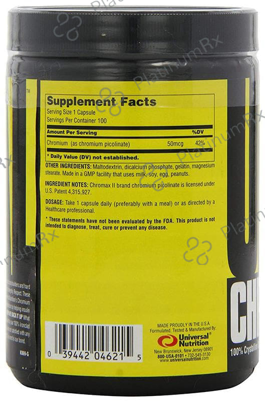 Universal Nutrition Chromium Picolinate Capsule