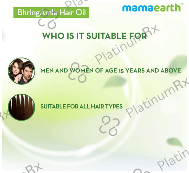 Mamaearth BhringAmla Hair Oil for All Skin Types - Mineral Oil & Silicone-Free