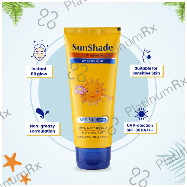 Leeford Sunshade UV Photostable Sun Screen SPF 30 PA+++ Lotion 50ml
