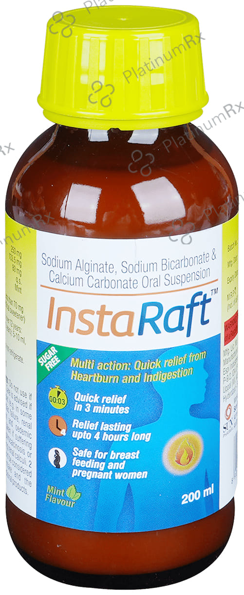 Insta Raft Mint Flavour Oral Suspension 200ml