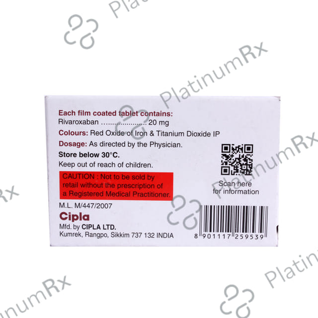 Rivazest 20mg Tablet