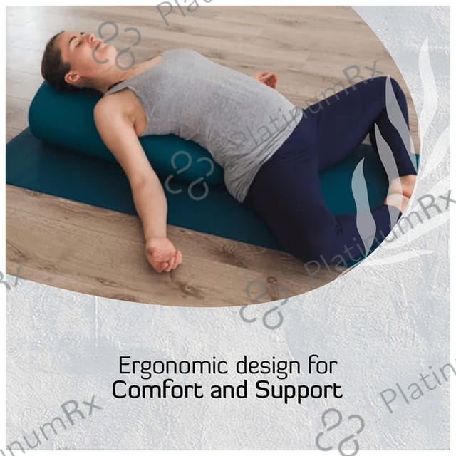 Sarveda Yoga Bolster Made from Organic Cotton Navy Blue 1s