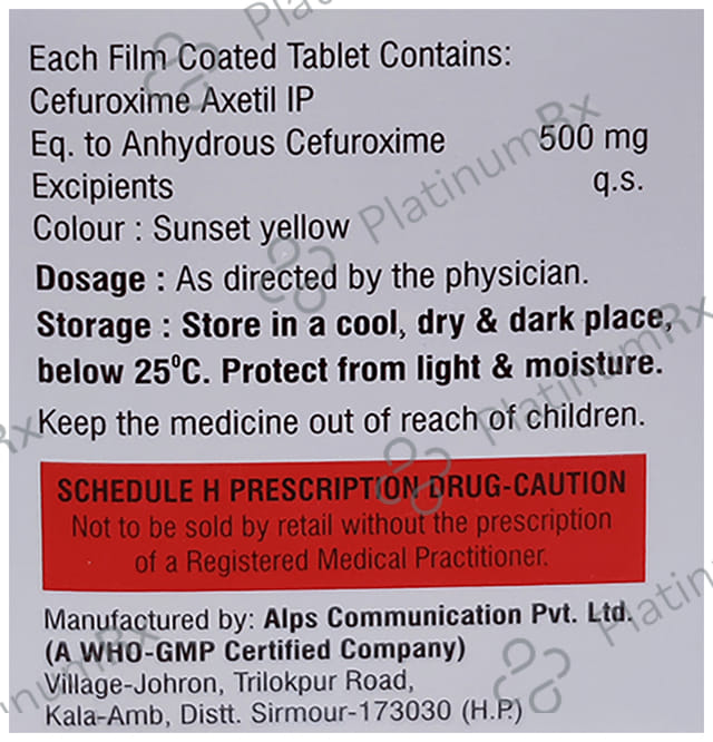 Cefushine 500 Tablet