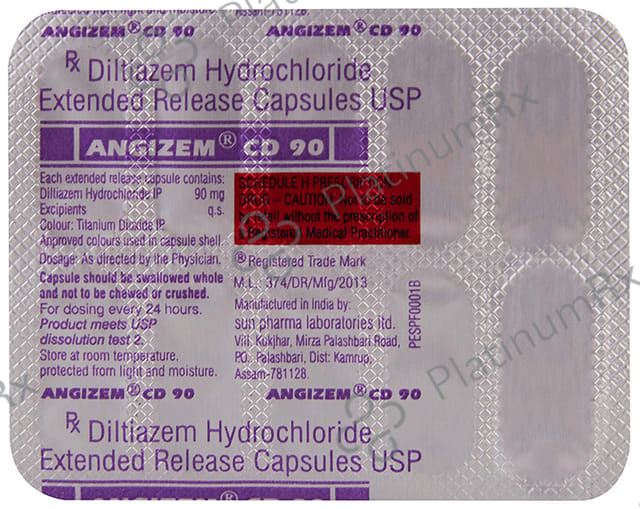 Angizem CD 90mg Capsule ER 10s