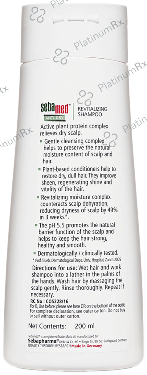 Sebamed Anti Dry Revitalizing Shampoo 200ml