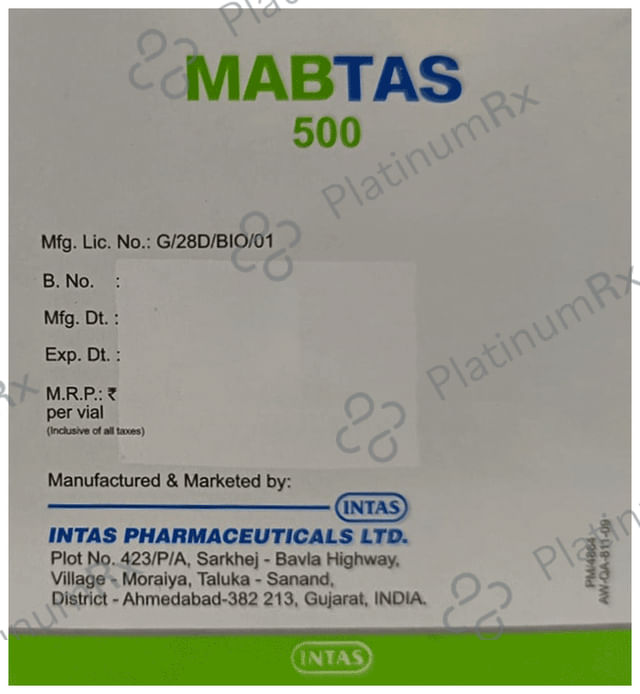 Mabtas 500mg Infusion