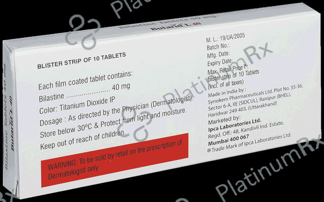 Bularid L 40mg Tablet 10s
