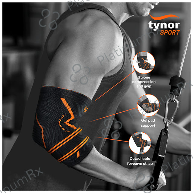 Tynor Elbow Support Air Pro Large Black & Orange
