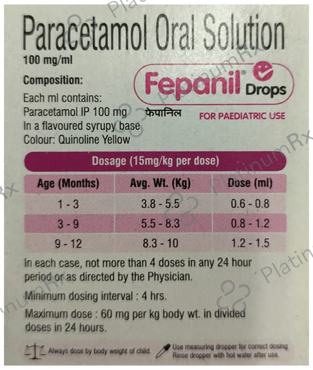 Fepanil 100mg Drops Banana 15ml