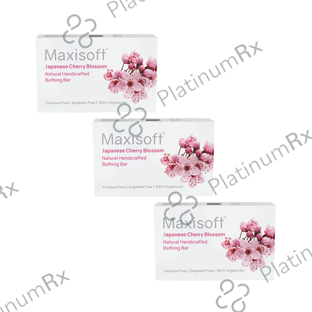 Maxisoft Japanese Cherry Blossom Bathing Bar (75gm Each) 3 units