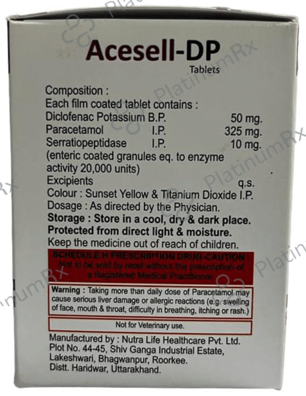 Acesell DP 50/325/10mg Tablet 10s
