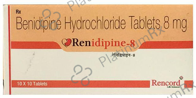 Renidipine 8 Tablet