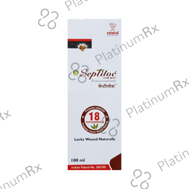 Septiloc Solution - Protects from Infections & Promotes Faster Wound Healing 100 ml