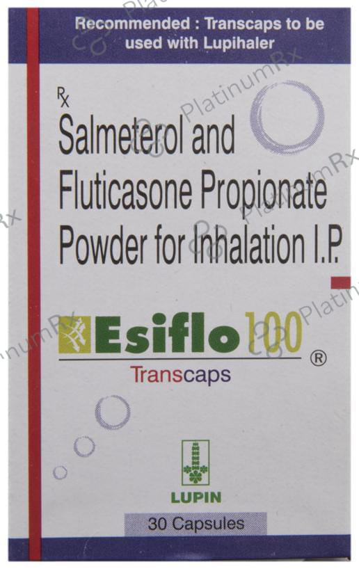 Esiflo 50/100mcg Transcaps 30s