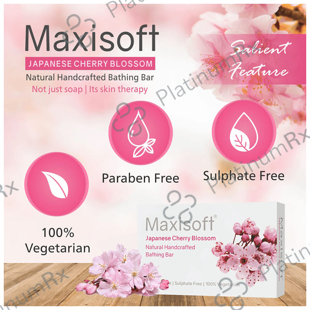 Maxisoft Japanese Cherry Blossom Bathing Bar (75gm Each) 3 units