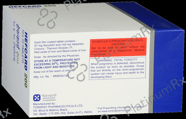 Hefcard 200mg Tablet 10s