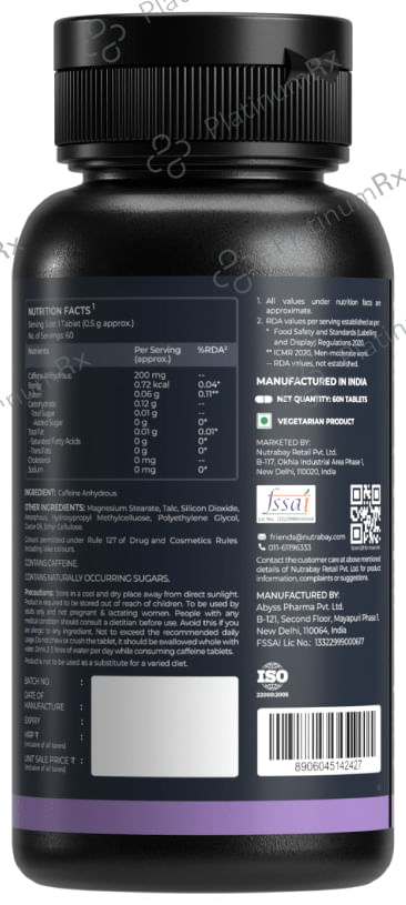 Nutrabay Potent Caffeine Tablet