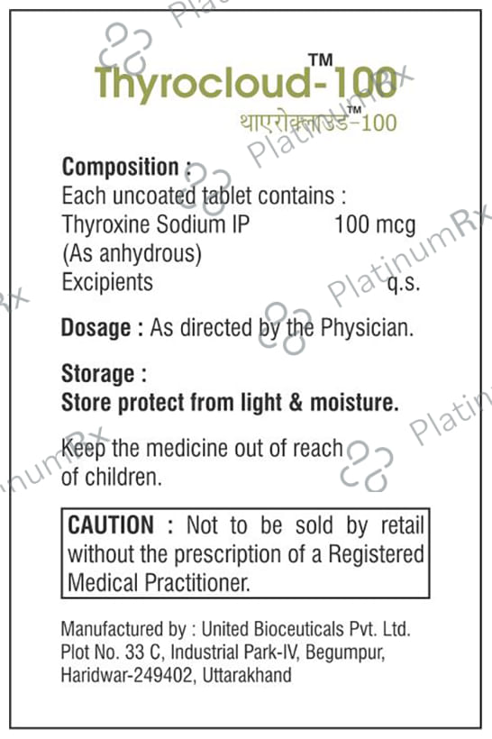 Thyrocloud 100 Tablet