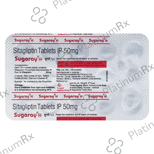 Sugaray 50mg Tablet 15s