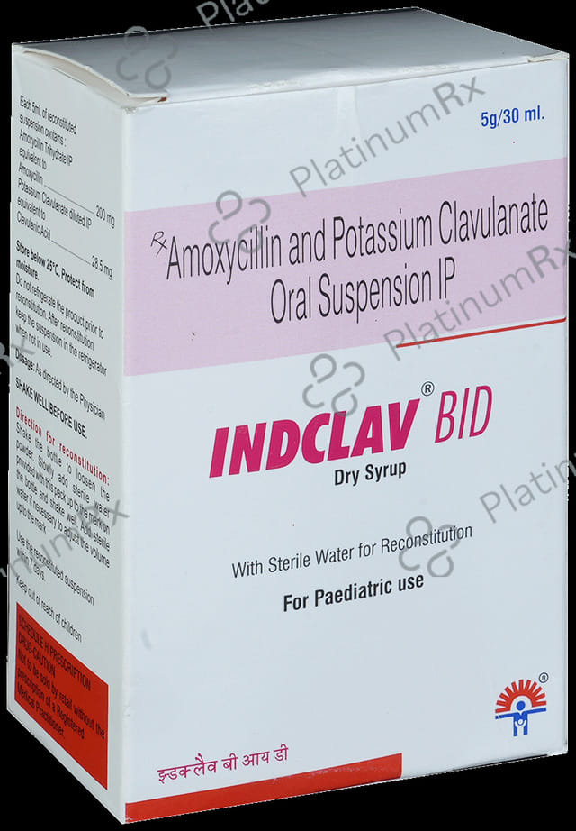 Indclav Bid 228mg Dry Syrup 30ml