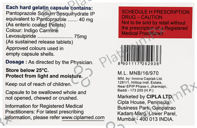 Pantosec LS 75/40mg Capsule SR 10s